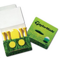Custom Printed Matchbook Packet w/ 4 Tees 2 Markers And Divot Tool